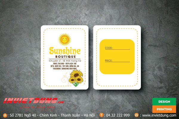 Mác quần áo chữ nhật bo 4 góc